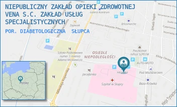 POR. DIABETOLOGICZNA - NIEPUBLICZNY ZAKŁAD OPIEKI ZDROWOTNEJ VENA S.C. ZAKŁAD USŁUG SPECJALISTYCZNYCH - SIKORSKIEGO 1/18,  SŁUPCA