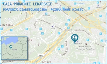 PORADNIA DIABETOLOGICZNA - GAJA PORADNIE LEKARSKIE - ORŁA BIAŁEGO 103,  POZNAŃ-NOWE MIASTO