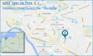 PORADNIA DIABETOLOGICZNA - NZOZ SPECJALISTA S.C. - POCZTOWA 43,  GOLENIÓW