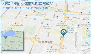 DIABETOLOGIA 3 MAJA - NZOZ "KMW - CENTRUM ZDROWIA" - 3 MAJA 25-27,  SZCZECIN
