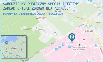 PORADNIA DIABETOLOGICZNA - SAMODZIELNY PUBLICZNY SPECJALISTYCZNY ZAKŁAD OPIEKI ZDROWOTNEJ "ZDROJE" W SZCZECINIE - MĄCZNA 4,  SZCZECIN