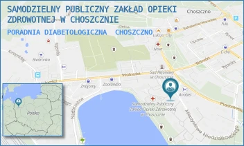 PORADNIA DIABETOLOGICZNA - SAMODZIELNY PUBLICZNY ZAKŁAD OPIEKI ZDROWOTNEJ W CHOSZCZNIE - NIEDZIAŁKOWSKIEGO 4A,  CHOSZCZNO