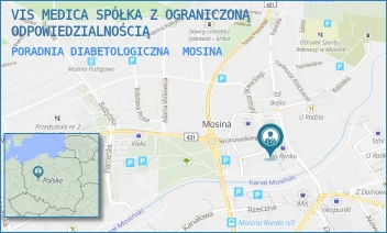 PORADNIA DIABETOLOGICZNA - VIS MEDICA SPÓŁKA Z OGRANICZONĄ ODPOWIEDZIALNOŚCIĄ - 20 PAŹDZIERNIKA 17,  MOSINA