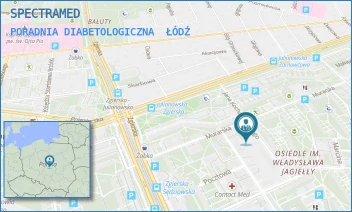 PORADNIA DIABETOLOGICZNA - SPECTRAMED - UL. JANA KOCHANOWSKIEGO 14A,  ŁÓDŹ